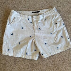 White Columbia PFG Palm Tree Shorts Size 12